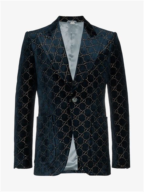 gucci blue blazer inspired|Gucci blazer for men.